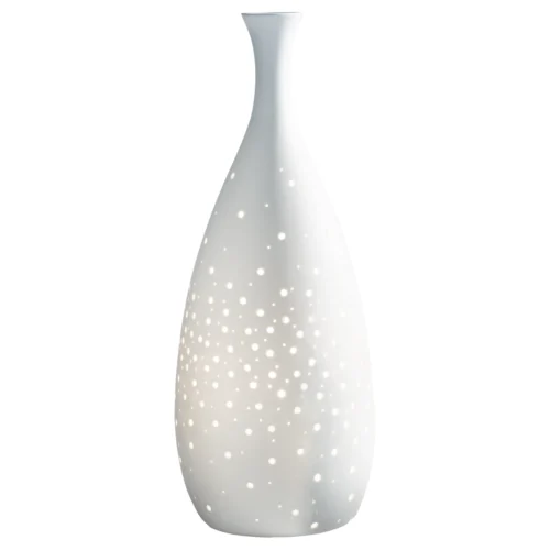 Lampada H. 42 cm in porcellana