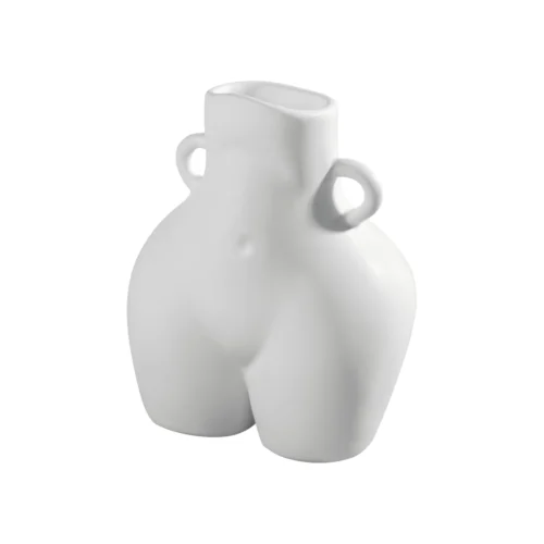 Vaso H. 14 cm donna in ceramica