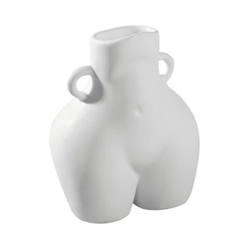 Vaso H. 19,8 cm donna in ceramica