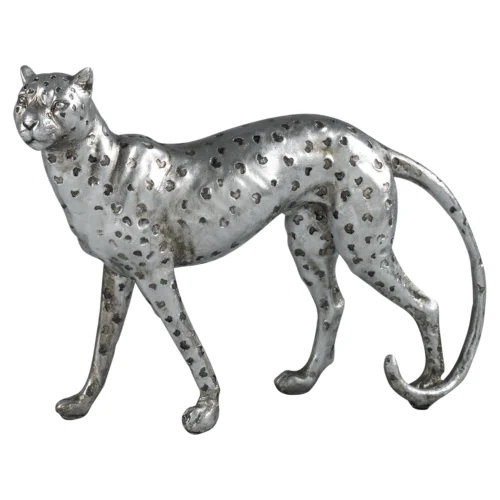 Figura leopardo in resina