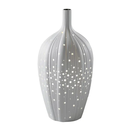 Lampada H. 35 cm in porcellana