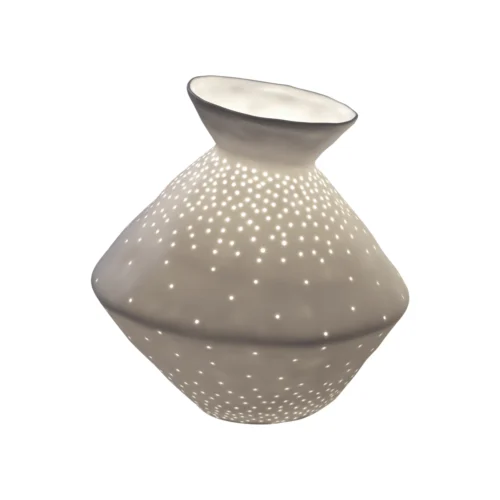 Lampada H. 22 cm in porcellana