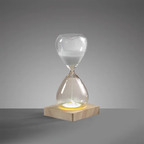 Clessidra LED bicolore 30 minuti H. 20 cm