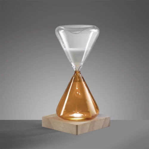Clessidra LED bicolore 30 minuti H. 21 cm