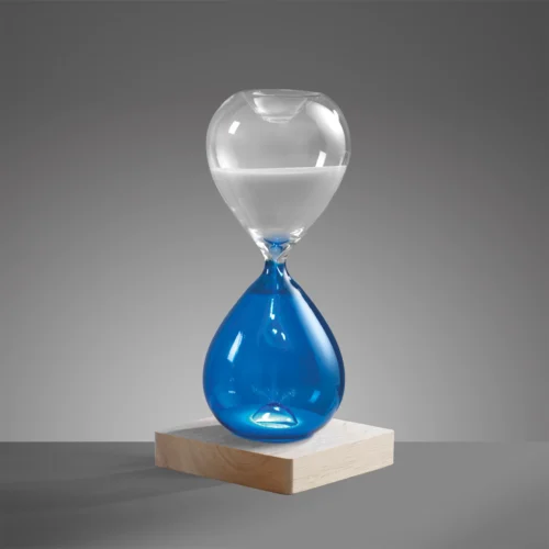 Clessidra LED bicolore 30 minuti H. 21 cm
