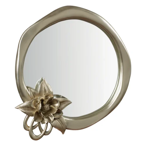 Specchio con cornice in resina ⌀ 45 cm