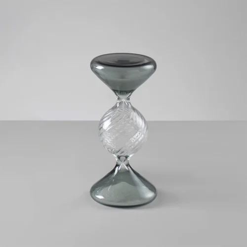 Mini clessidra tripla 3 minuti H. 12 cm