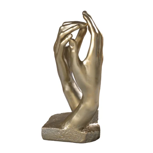 Figura mani in resina