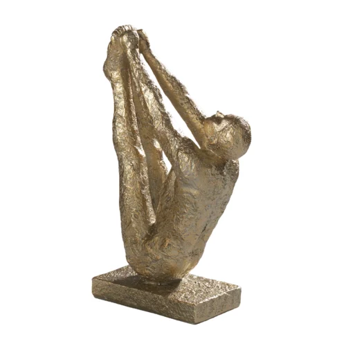Figura yoga in resina
