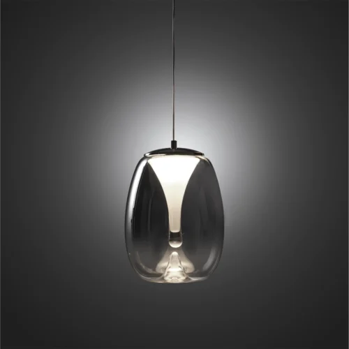 Lampadario LED in vetro