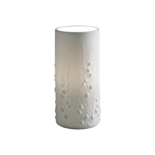 Lampada H. 24 cm in porcellana