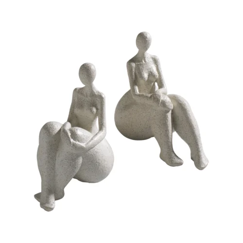 Set 2 figure in resina