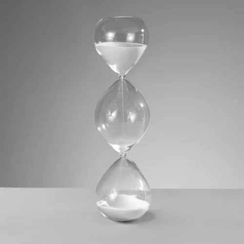 Clessidra decorativa tripla 20 minuti H. 36 cm