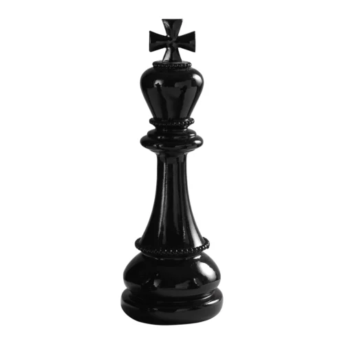 Figura re scacchi H. 30,5 cm in resina