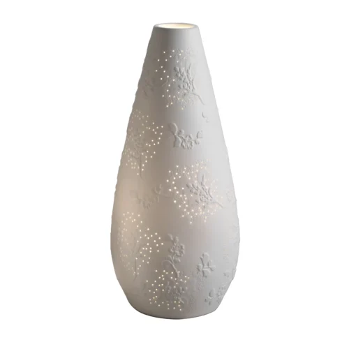 Lampada H. 33 cm in porcellana