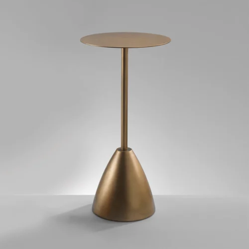 Tavolino in metallo H. 60,5 cm