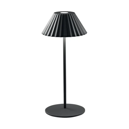 Lampada LED ricaricabile da tavolo in metallo